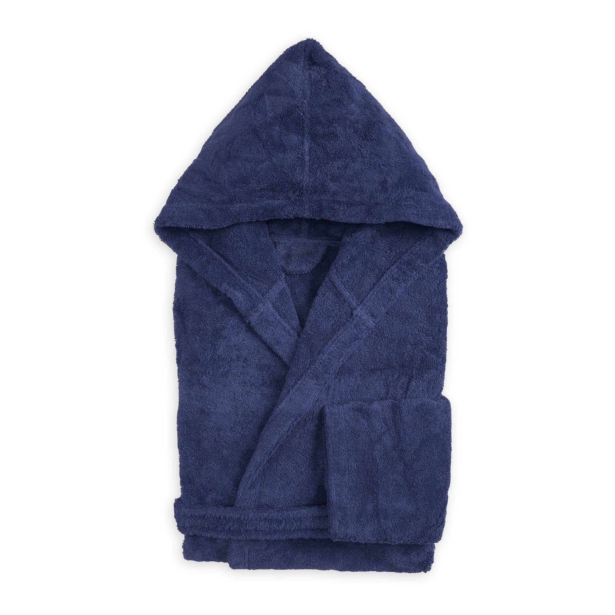 Accappatoio in Spugna con Cappuccio - Perla Accappatoio Lisola Small Blu (Positano)