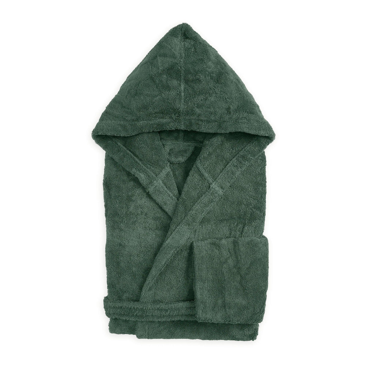 Accappatoio in Spugna con Cappuccio - Perla Accappatoio Lisola Small Verde Scuro (Jungle)