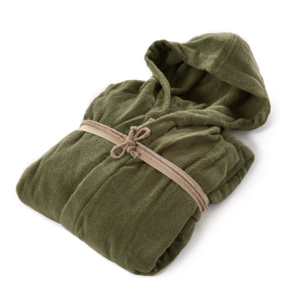 Accappatoio in Spugna di Cotone con Cappuccio - Coccola Accappatoio Fazzini SMALL Cactus