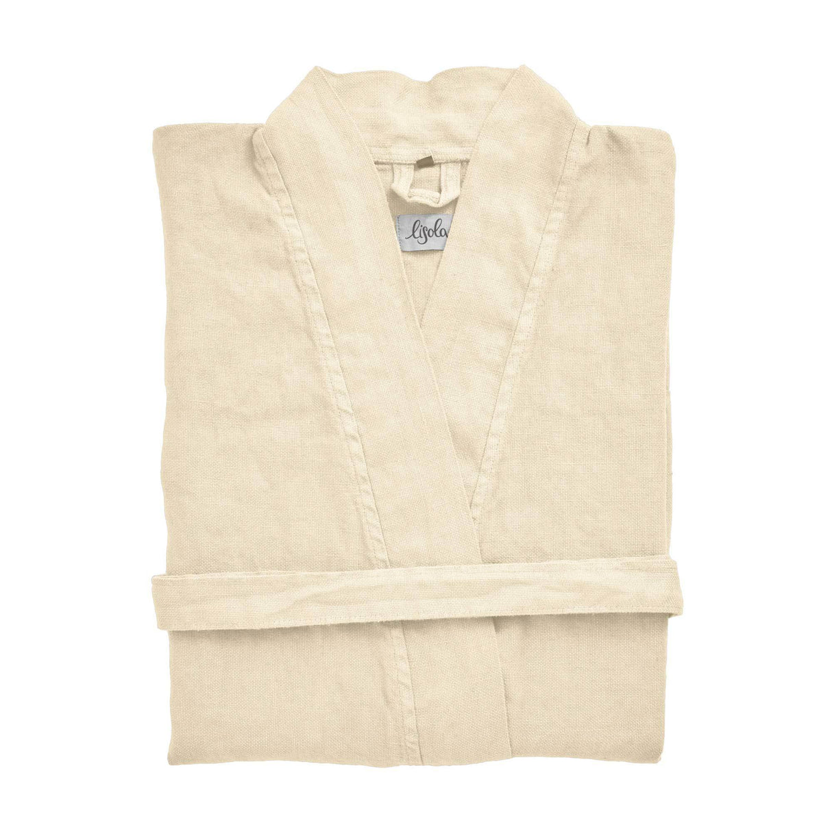 Accappatoio Kimono in Panamà di Puro LINO - Panamà Accappatoio Lisola Corda Small/Medium