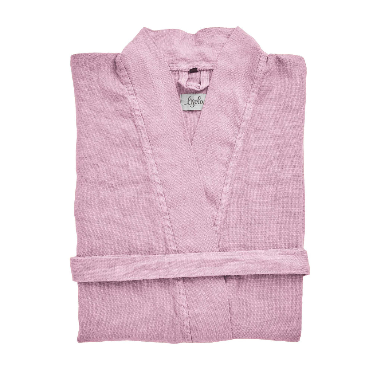 Accappatoio Kimono in Panamà di Puro LINO - Panamà Accappatoio Lisola Lilla (Violoncello) Small/Medium