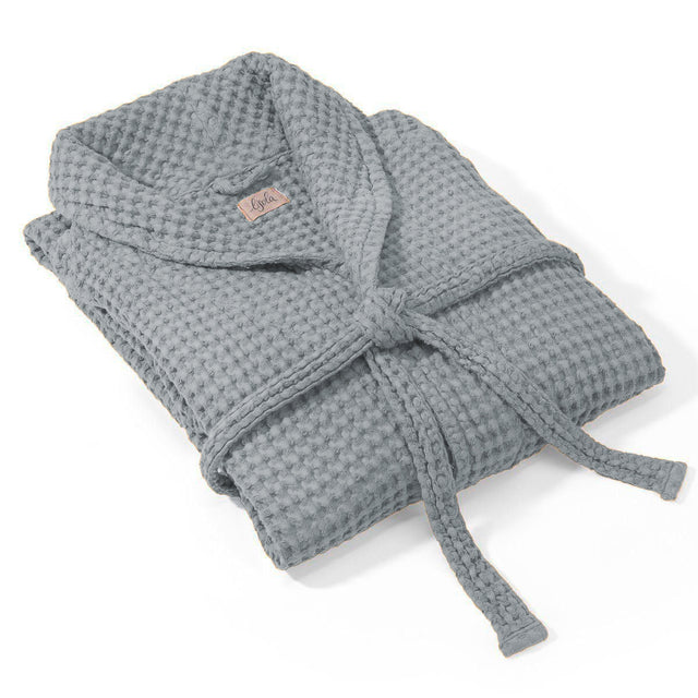 Accappatoio Nido d'Ape in puro Cotone - Jaspy Accappatoio Lisola Small Cenere