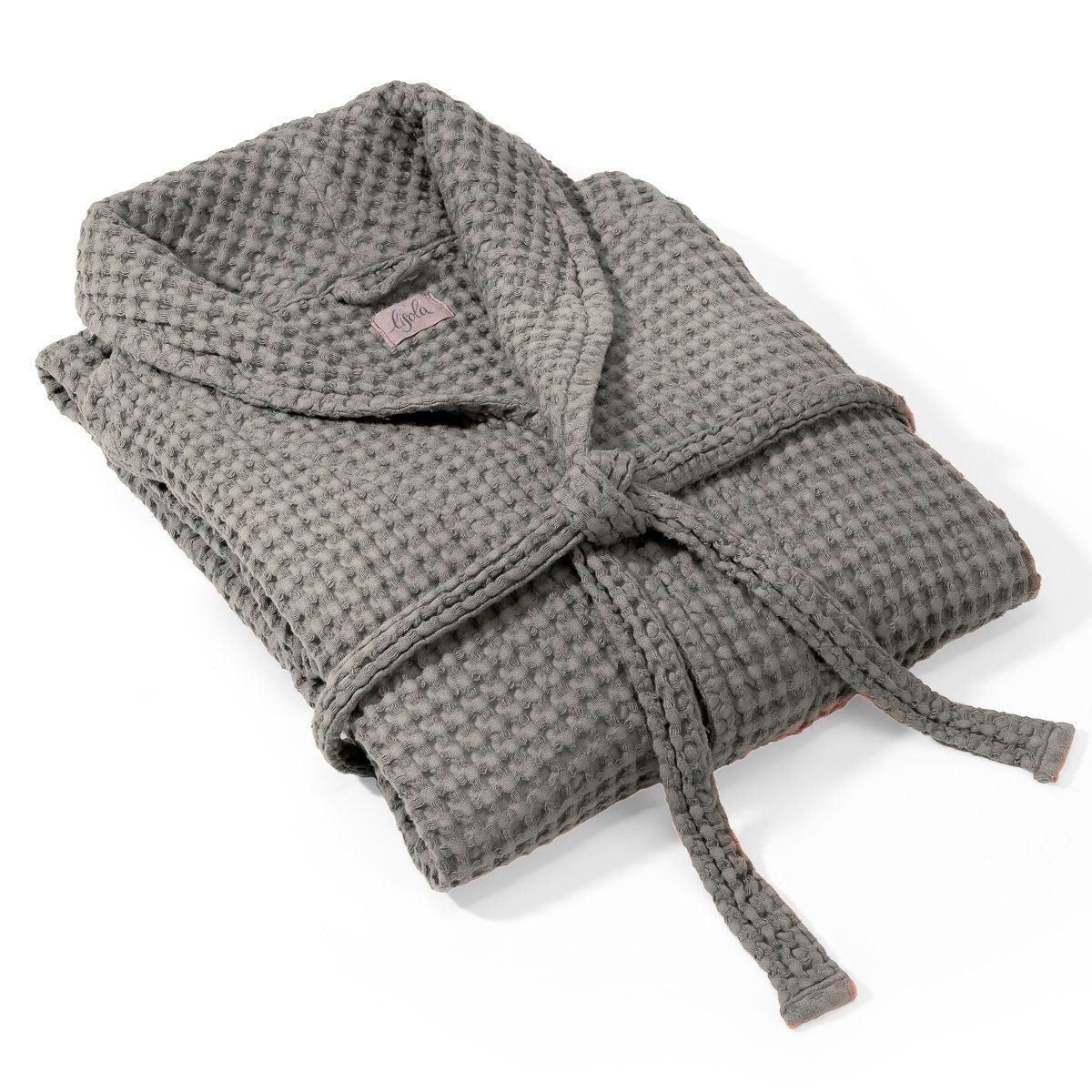 Accappatoio Nido d'Ape in puro Cotone - Jaspy Accappatoio Lisola Small Grigio Chiaro (Prisma)