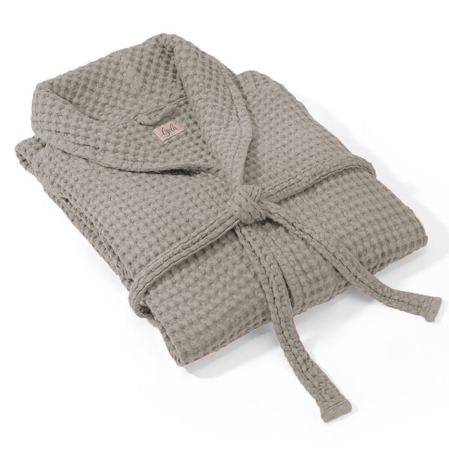 Accappatoio Nido d'Ape in puro Cotone - Jaspy Accappatoio Lisola Small Grigio Chiaro (Prisma)