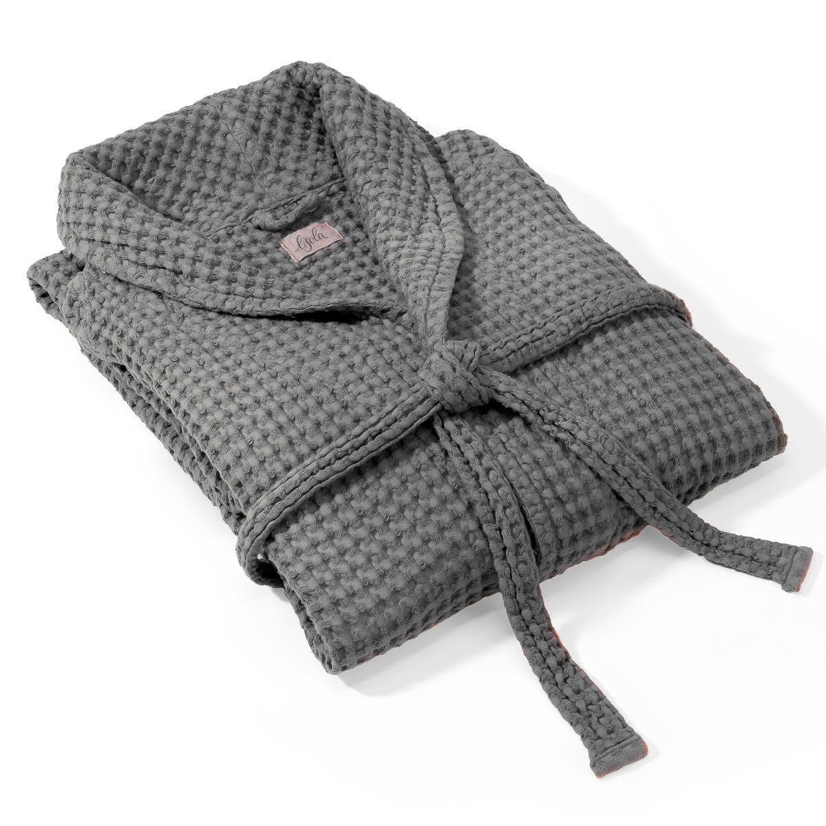 Accappatoio Nido d'Ape in puro Cotone - Jaspy Accappatoio Lisola Small Grigio Scuro (Baguio)