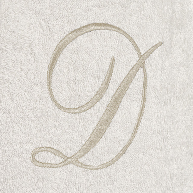 Accappatoio Scialle in Spugna Con Cifre e Balza Lino - Santiago Coppia di spugna Lisola D Small