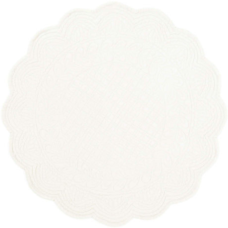 Americano Boutis Rotondo in Puro Cotone - Cesar Americano Marinette Saint-Tropez Avorio