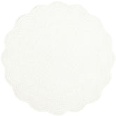 Americano Boutis Rotondo in Puro Cotone - Cesar Americano Marinette Saint-Tropez Bianco