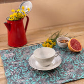 Americano in Puro Cotone Resinato Stampa Floreale - Persia Americano Lisola