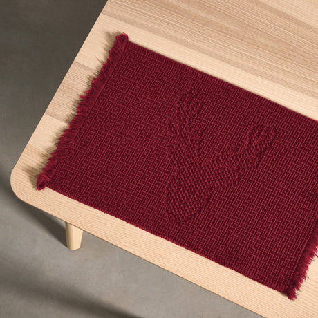 Americano in Puro Cotone Fantasia Rilievo - Stag Americano Lisola Rosso