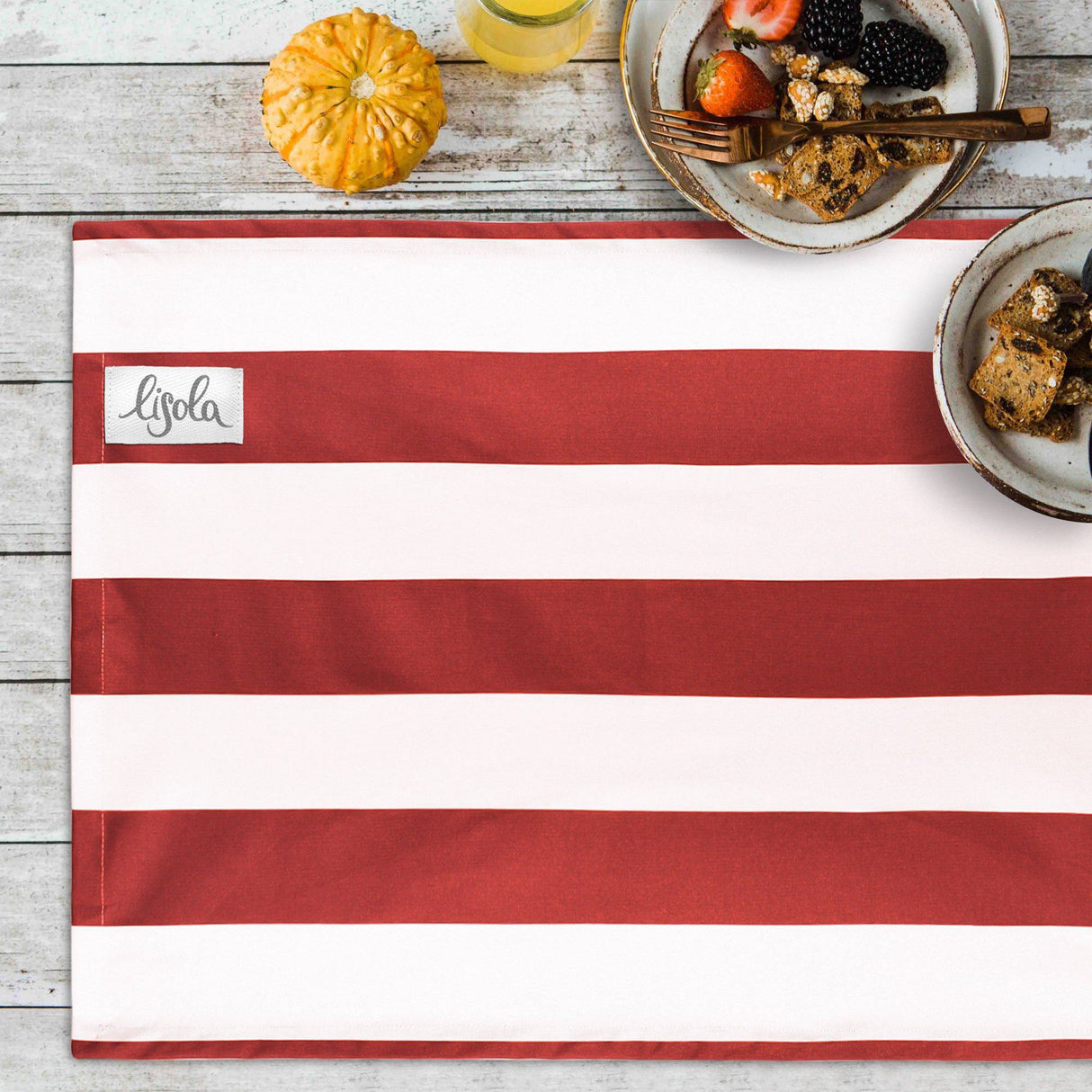 Americano in Puro Cotone Resinato a Righe - Eos Americano Lisola