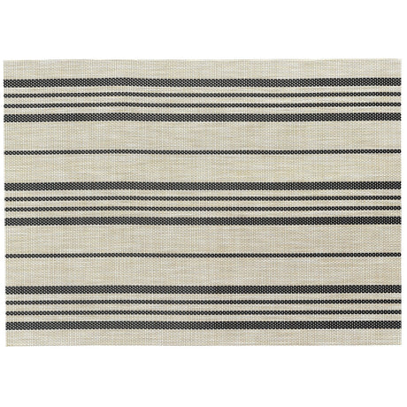 Americano in pvc e poliestere Righe - Sina Americano Winkler Nero