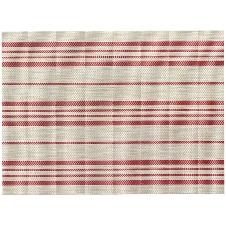 Americano in pvc e poliestere Righe- Sina Americano Winkler Rosso