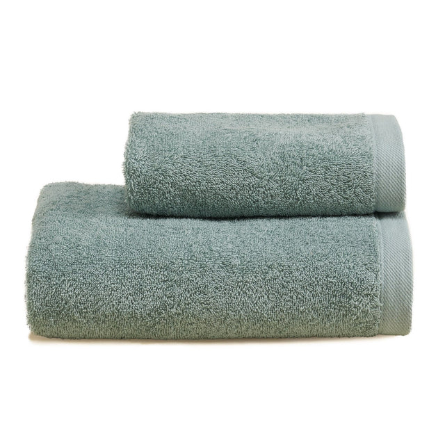 Asciugamani in Spugna di Cotone Tinta Unita - Perla Coppia di spugna Lisola Menta (Menta)