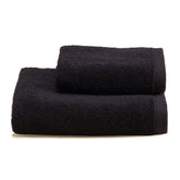 Asciugamani in Spugna di Cotone Tinta Unita - Perla Coppia di spugna Lisola Nero (Nero) 