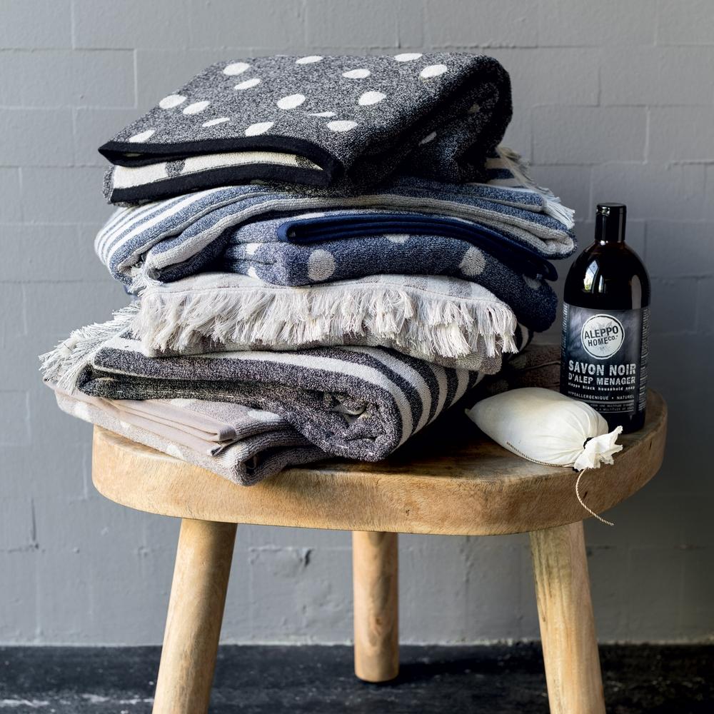 Asciugamani in Spugna di Cotone tinto in filo - Righe Coppia di spugna Fazzini