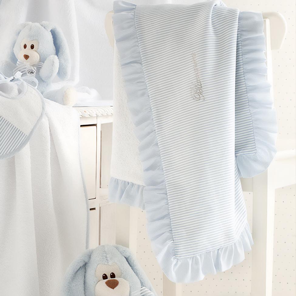 Asciugamano Clinico DoubleFace in Percalle e Spugna di Cotone Marina - Blumarine Baby