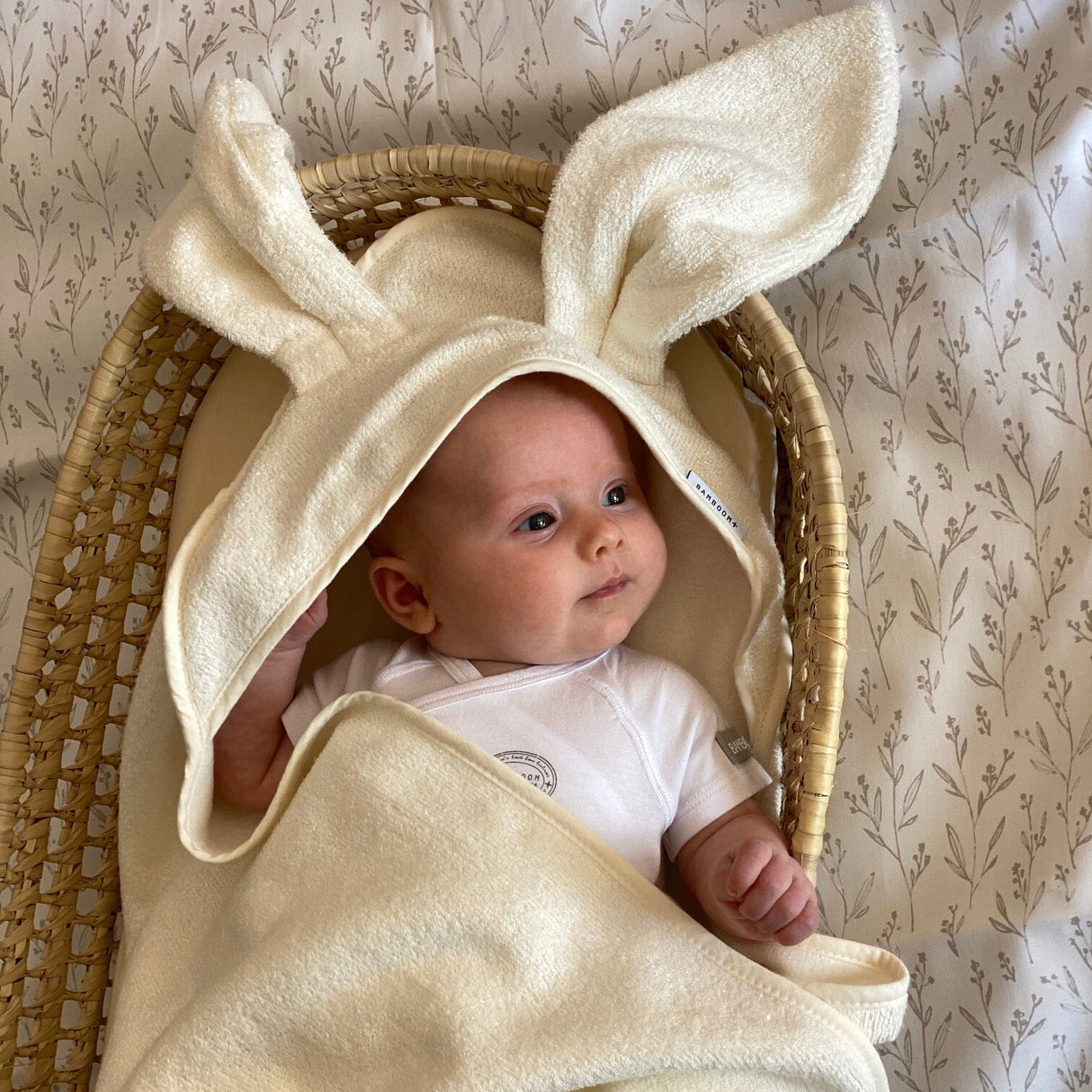 Asciugamano Neonato XL in Spugna di Bambù Organico - Terry Accappatoio Bimbo Bamboom