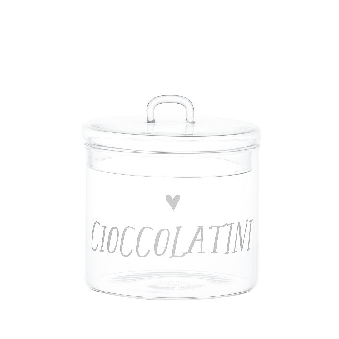 Barattolo in Vetro Borosilicato Serigrafato - Cioccolatini Barattolo Simple Day