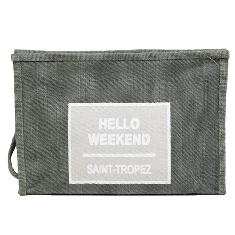 Borsa Mare e Trousse in Juta Tinta Unita - Hello Borsa Mare Marinette Saint-Tropez