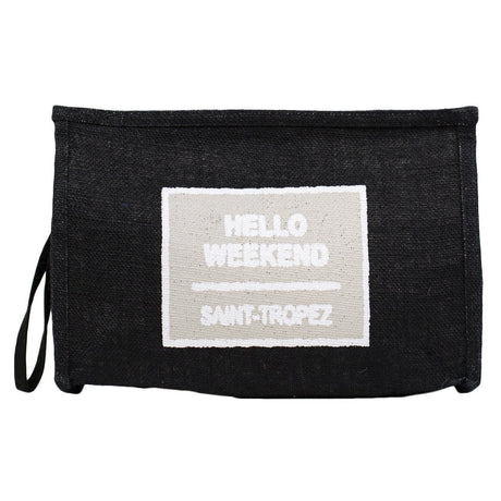 Borsa Mare e Trousse in Juta Tinta Unita - Hello Borsa Mare Marinette Saint-Tropez