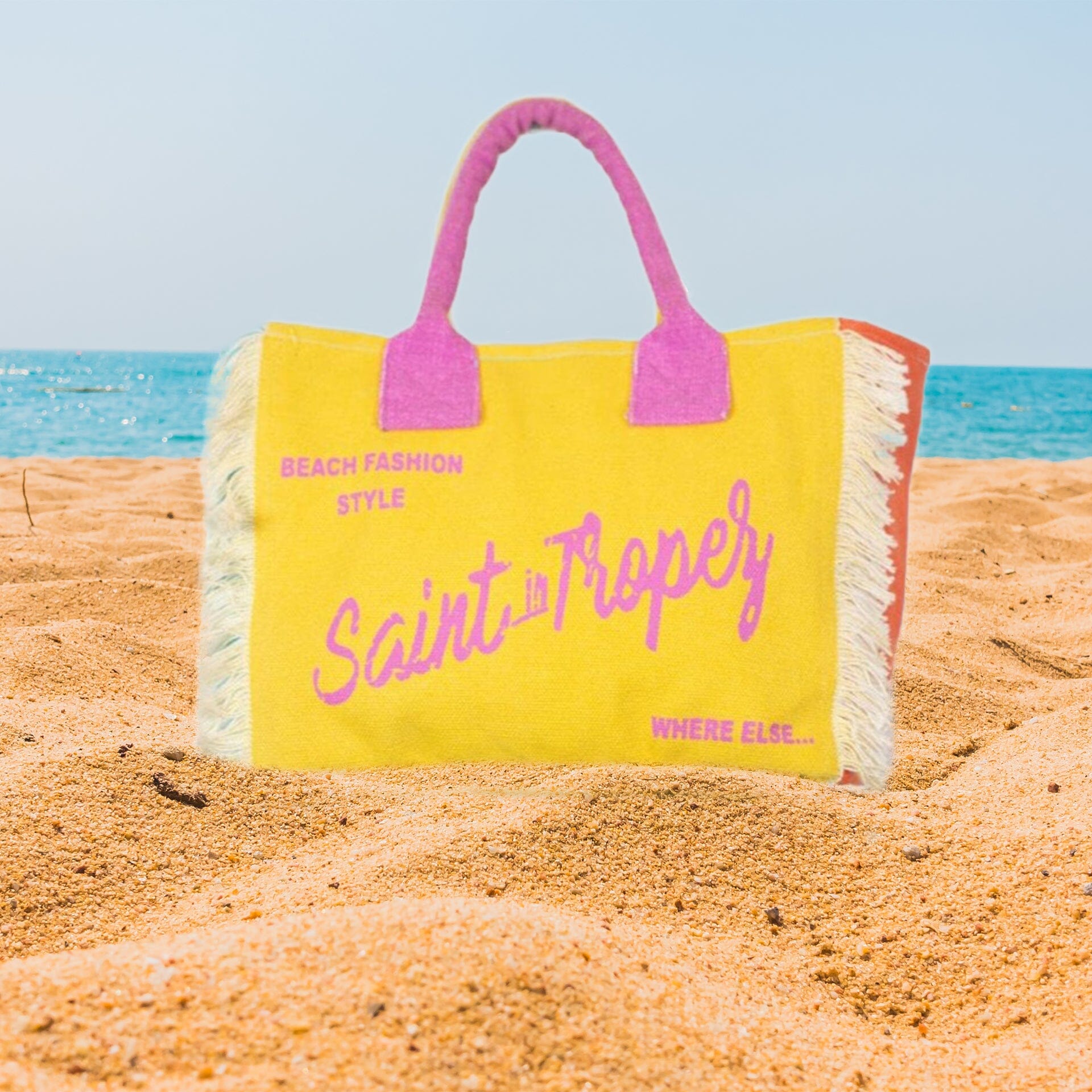 Borsa Mare o Trousse in Puro Cotone Fantasia Stampata - Icone Borsa Mare Marinette Saint-Tropez