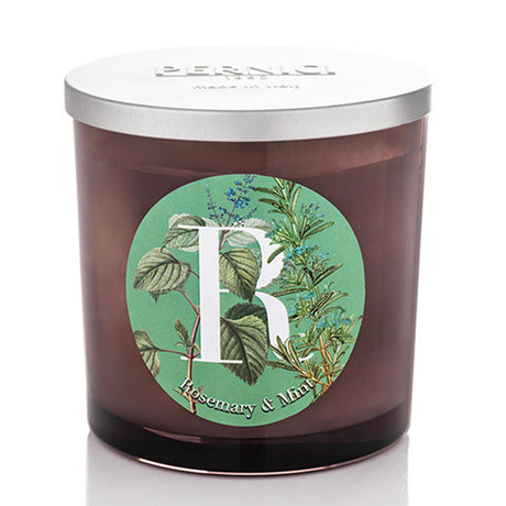 Candela Profumata Fragranza Rosmarino e Menta - Rosemary & Mint Candela Profumata PERNICI 350gr