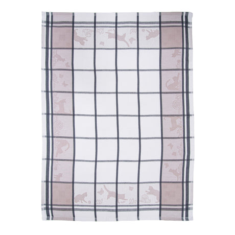 Canovaccio in Cotone Egiziano - Cats Canovaccio Daunex Tortora/Antracite