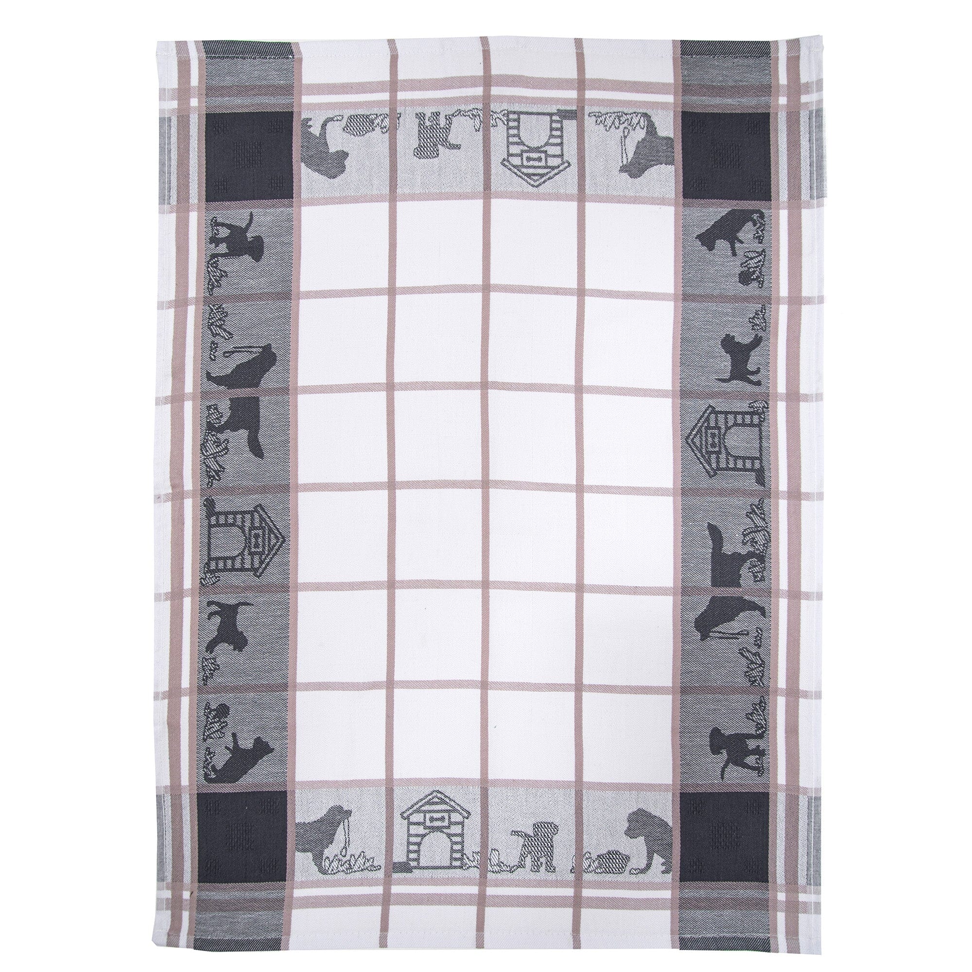 Canovaccio in Cotone Egiziano - Dogs Canovaccio Daunex Antracite/Tortora