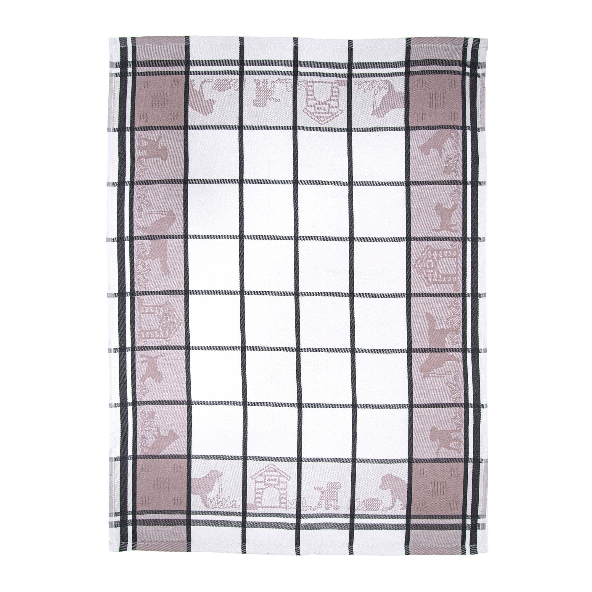 Canovaccio in Cotone Egiziano - Dogs Canovaccio Daunex Tortora/Antracite