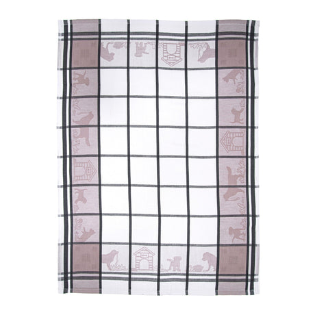 Canovaccio in Cotone Egiziano - Dogs Canovaccio Daunex Tortora/Antracite