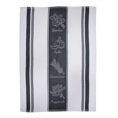 Canovaccio in Cotone Egiziano - Ortolano Canovaccio Daunex Antracite