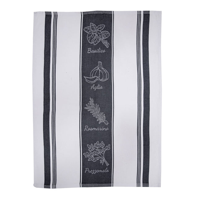 Canovaccio in Cotone Egiziano - Ortolano Canovaccio Daunex Antracite