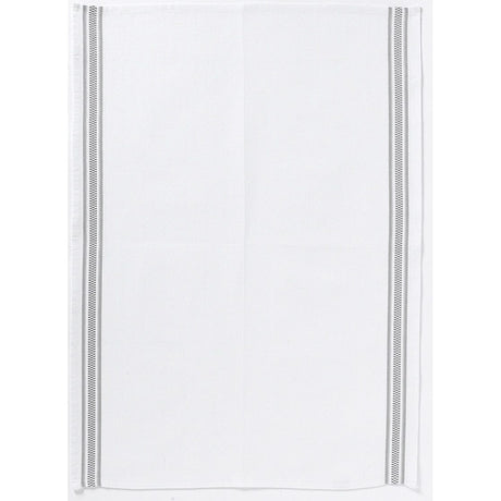 Canovaccio in Cotone Rigato - Damier Canovaccio Winkler Nero