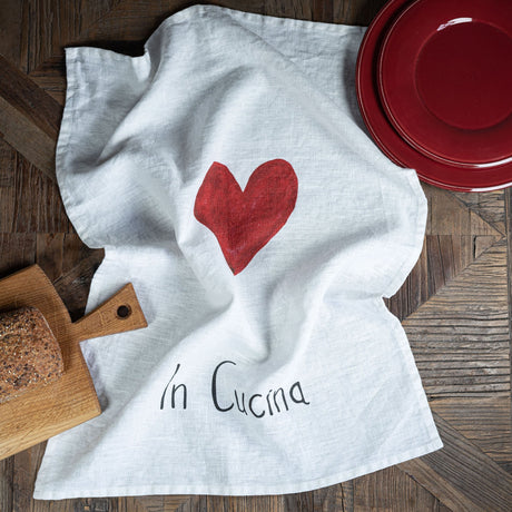 Canovaccio in Lino Stonewashed - In Cucina Canovaccio Simple Day