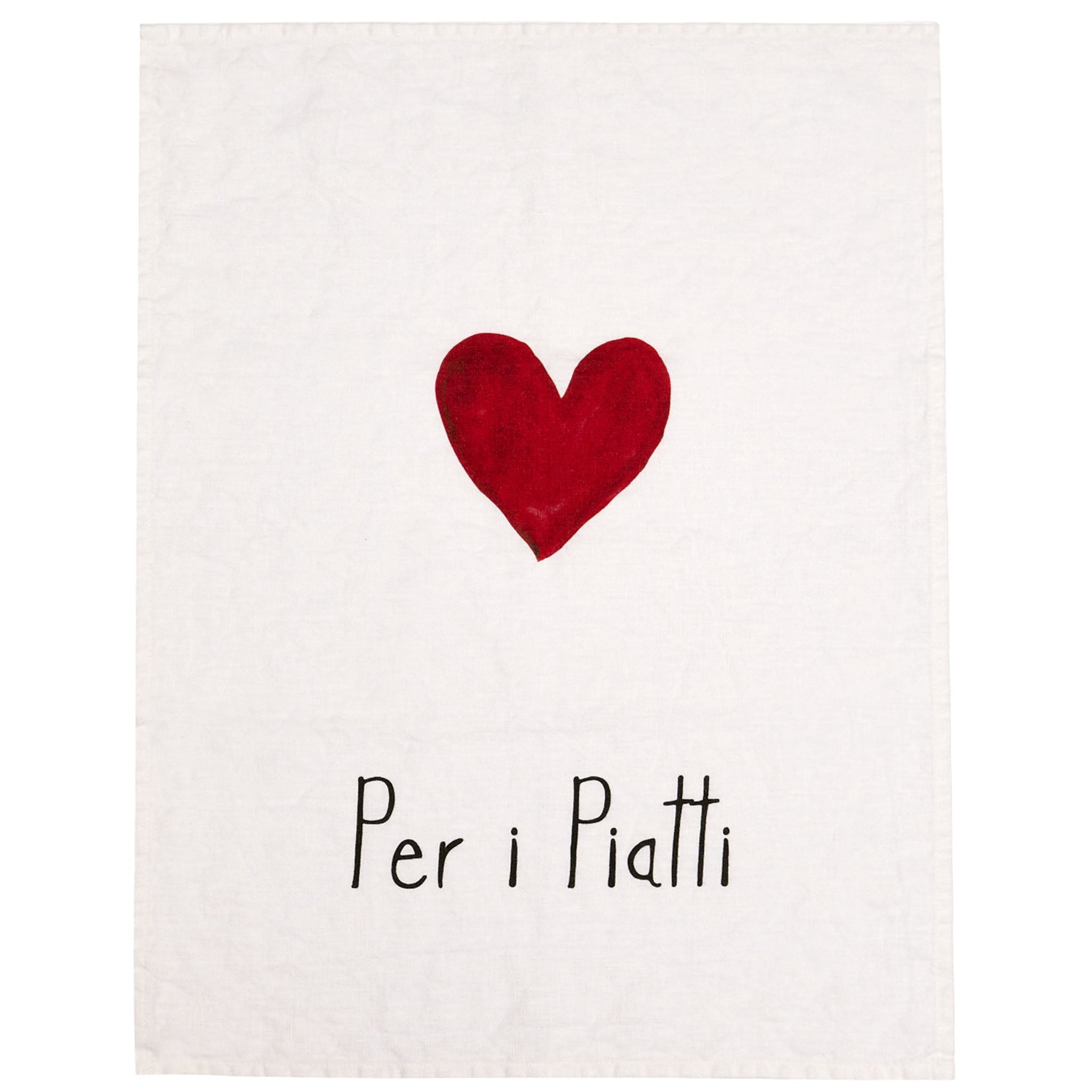 Canovaccio in Lino Stonewashed - Per i Piatti Canovaccio Simple Day Bianco