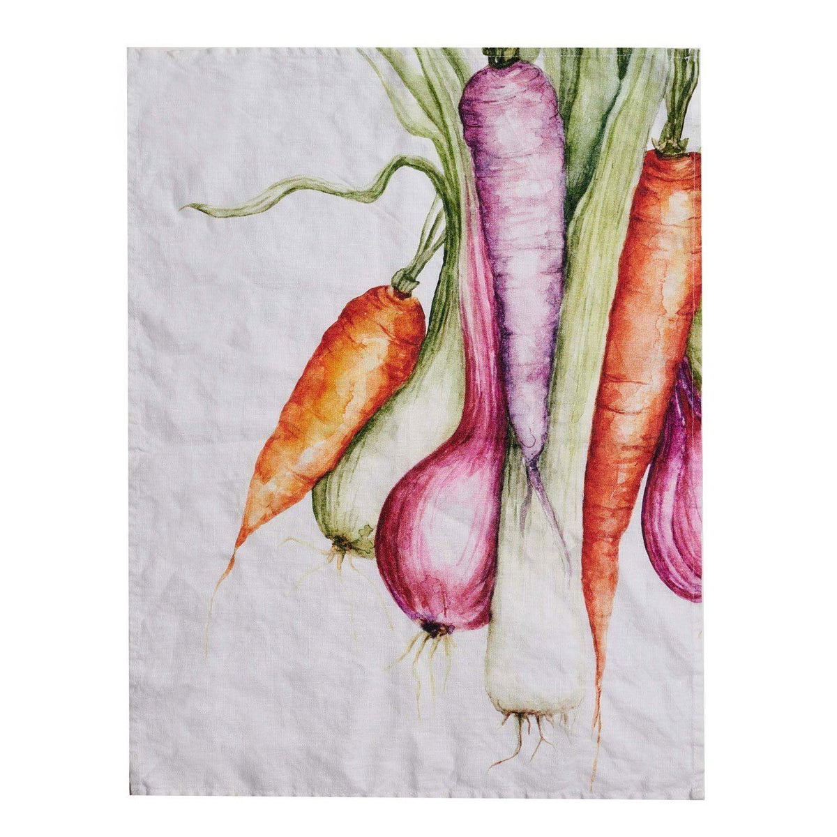 Strofinaccio Decorativo In Lino Lavato Con Pietre - Creative Co-Op, Morbido E Assorbente Per Cucina, 71x45 Cm, Colore Avorio