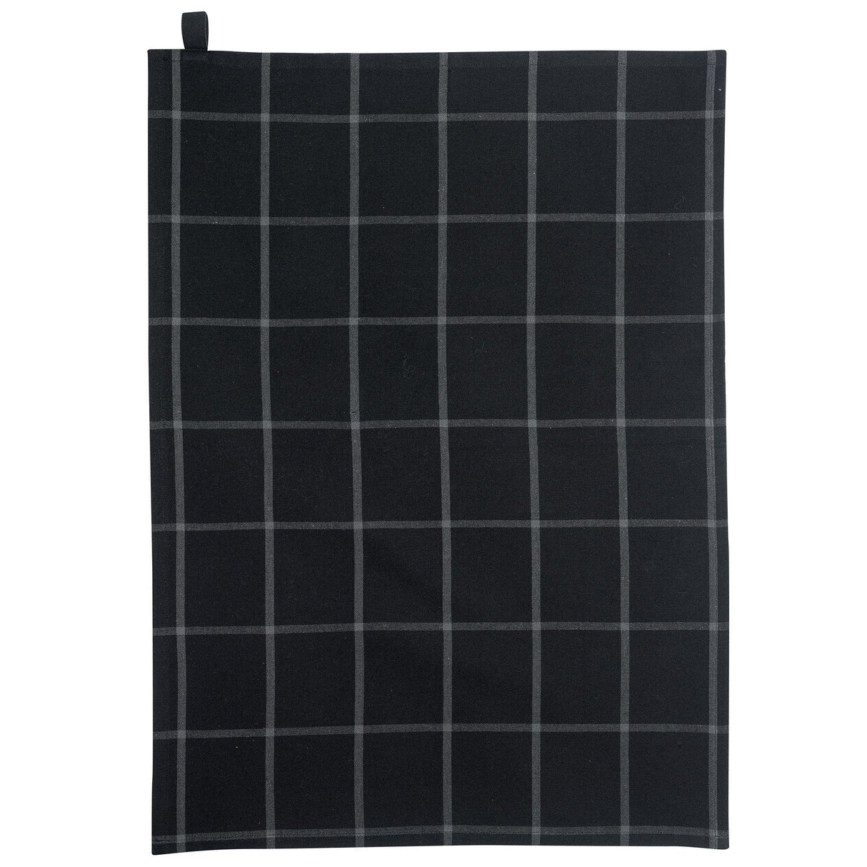 Canovaccio in Puro Cotone a Quadri - Doha canovaccio Winkler Nero
