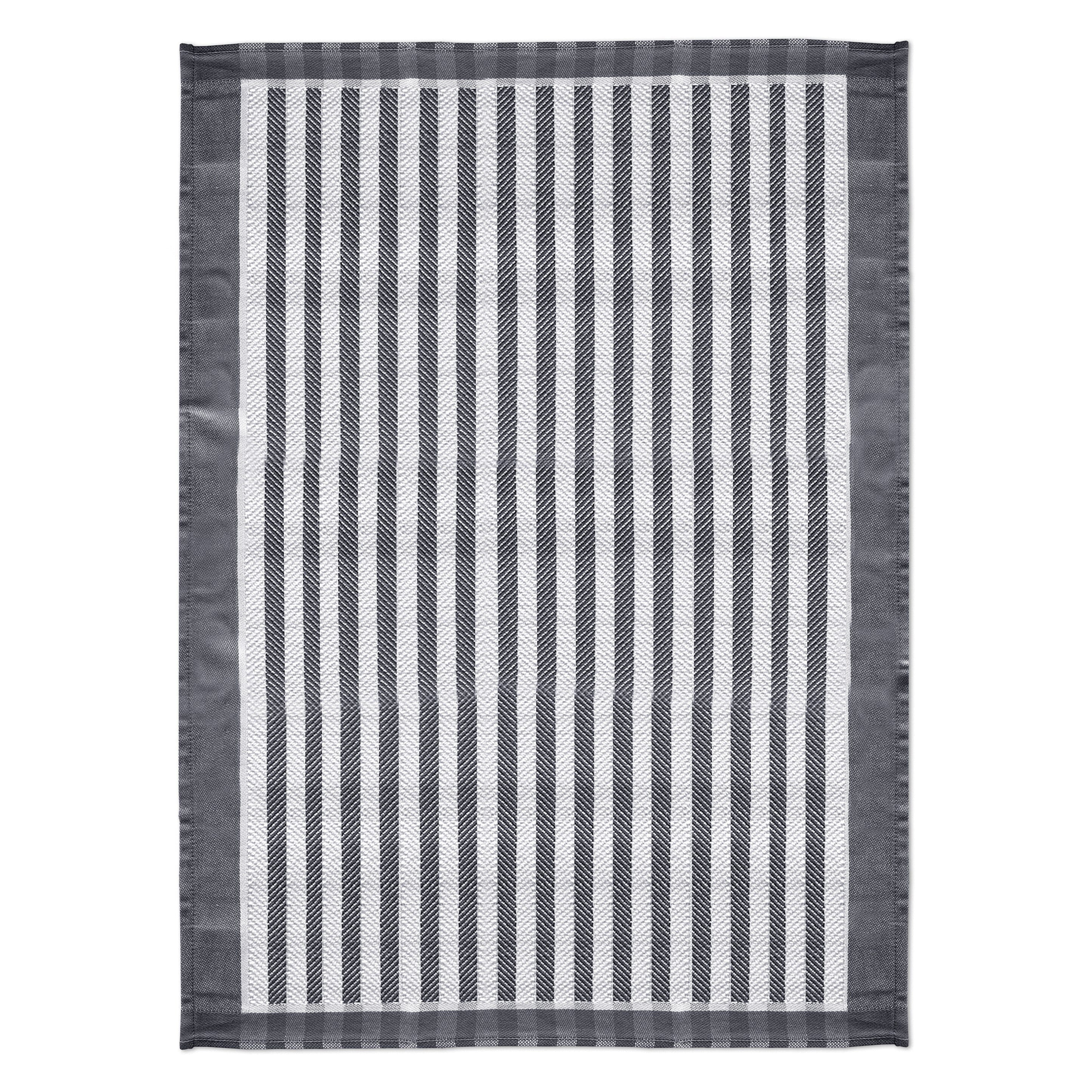 Canovaccio in Puro Cotone - Stripes Canovaccio Daunex Antracite