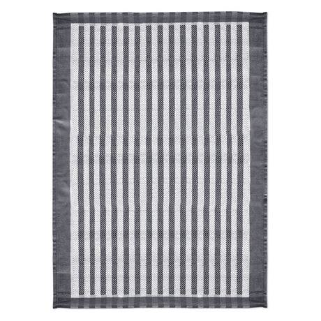 Canovaccio in Puro Cotone - Stripes Canovaccio Daunex Antracite