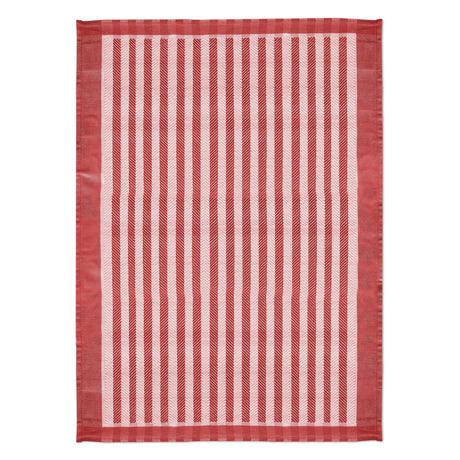 Canovaccio in Puro Cotone - Stripes Canovaccio Daunex Rosso
