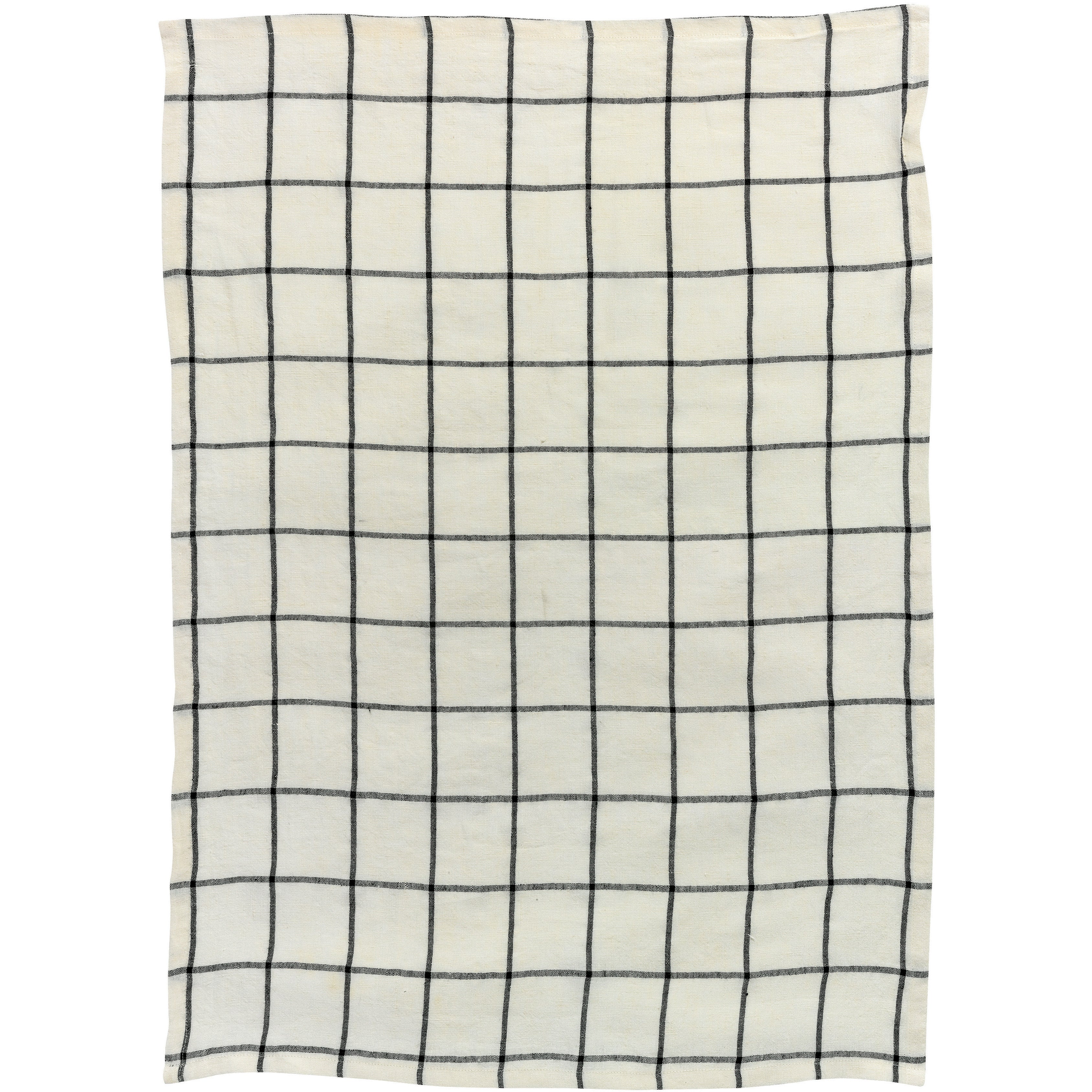 Canovaccio in Puro Lino a Quadretti - Karma canovaccio Winkler Bianco/Nero Quadrato