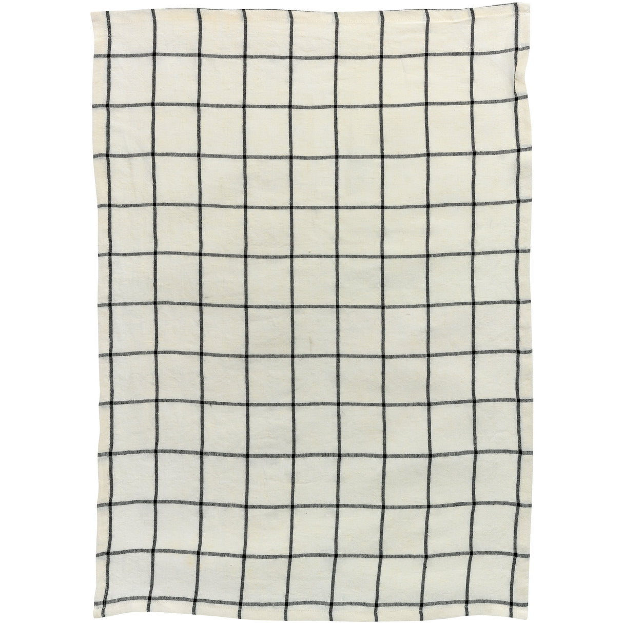 Canovaccio in Puro Lino a Quadretti - Karma canovaccio Winkler Bianco/Nero Quadrato