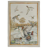 Canovaccio in Puro Lino con fantasia - Laguna canovaccio Tessitura Toscana Telerie Ocra