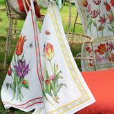 Canovaccio in Puro Lino con fantasia - Tuli Canovaccio Tessitura Toscana Telerie