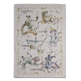Canovaccio in Puro Lino con Fantasia - Zodiaco Canovaccio Tessitura Toscana Telerie Aquarius