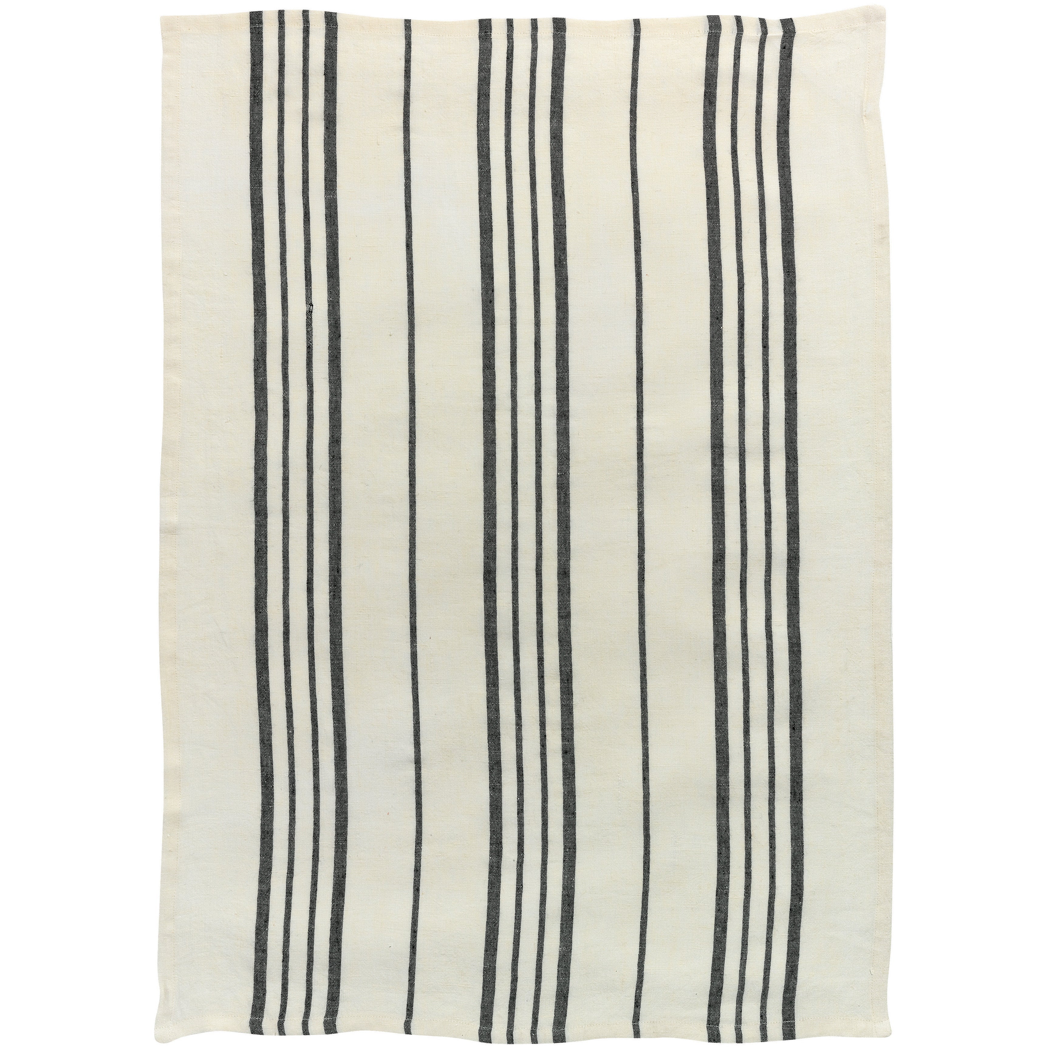 Canovaccio in Puro Lino Rigato - Karma Raye canovaccio Winkler Ecru/Nero