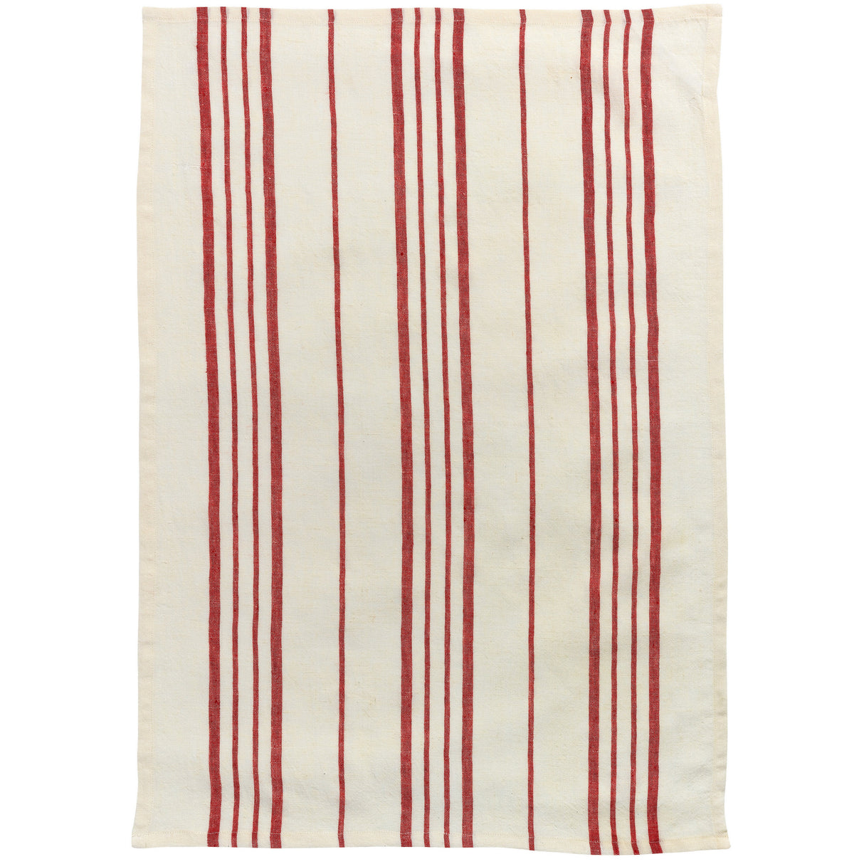 Canovaccio in Puro Lino Rigato - Karma Raye canovaccio Winkler Ecru/Rosso