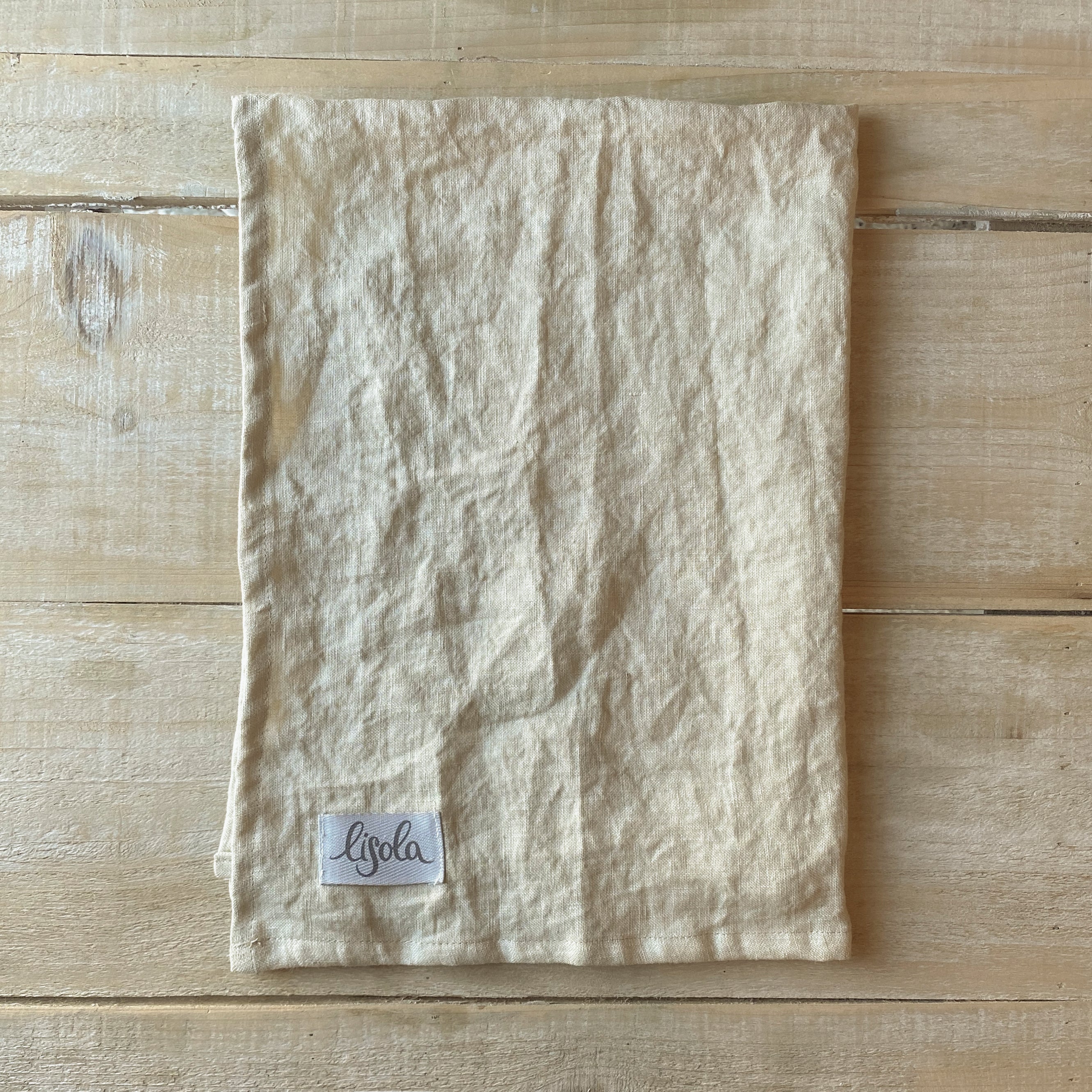 Canovaccio in Puro Lino Stonewashed - Olona canovaccio Lisola Sabbia