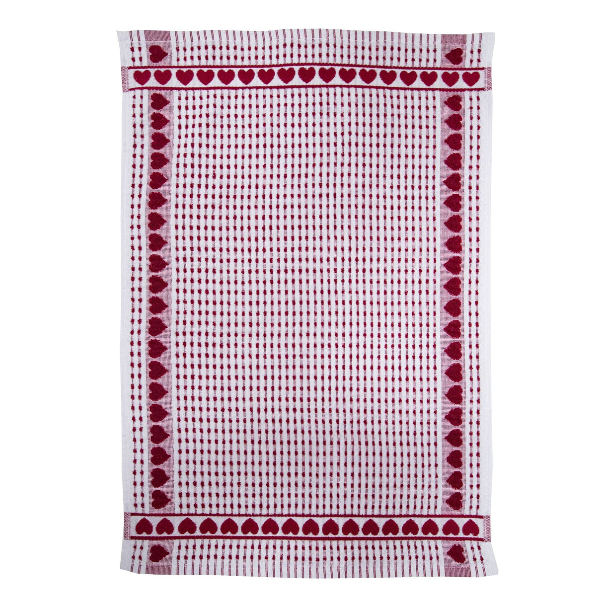 Canovaccio in Spugna di Cotone Egiziano - Cuoricini Canovaccio Daunex Bordeaux